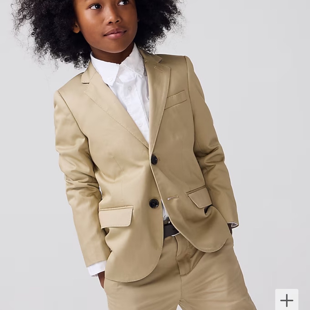 Crewcuts Ludlow Blazer Khaki 7 EUC boys beige tan Carmel